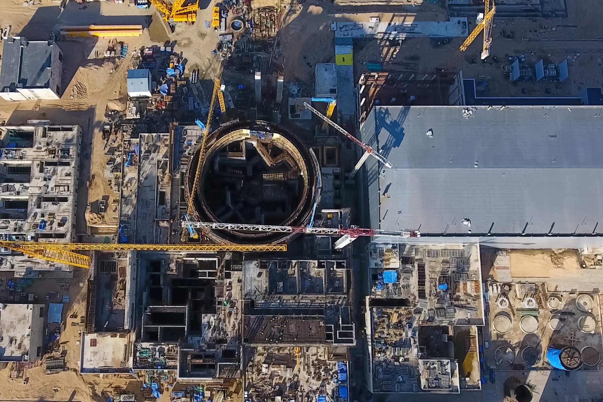 Nuclear plant construction site